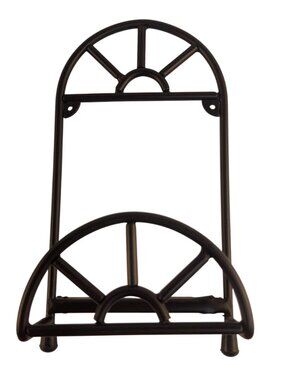 Decorative Plate Holder Stand By Ekco Black Metal For Tabletop Display & Wall Mo